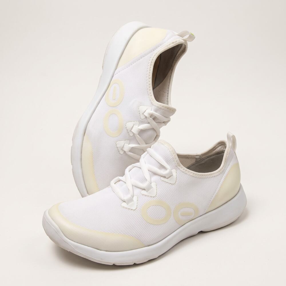OOFOS Womens 9 Athleisure Minimalist Recovery OOmg Sport LS Lace Up Sneakers